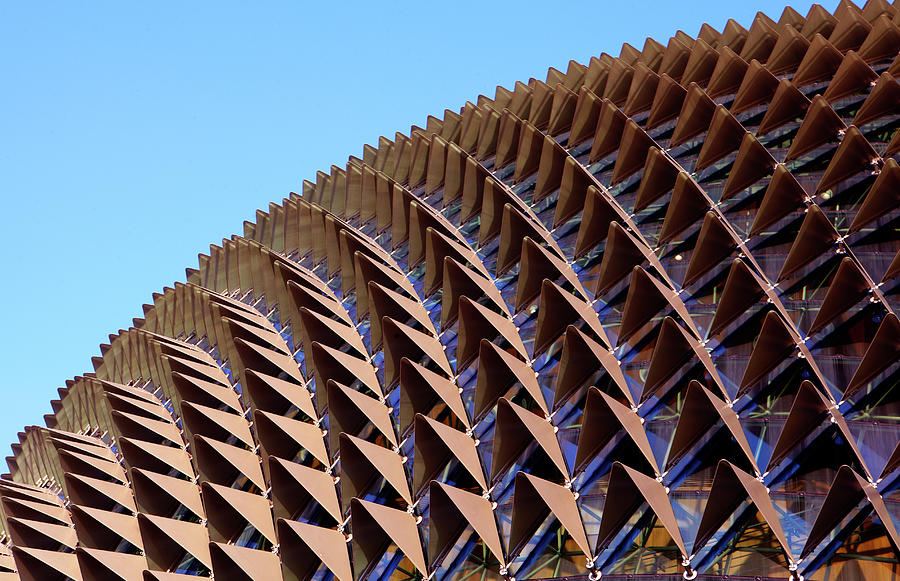 Detail Of Roof Of Theatres On The Bay Photograph by Allan Baxter