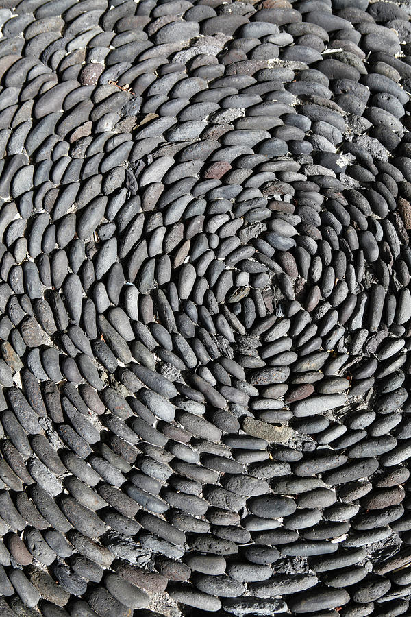 Pattern Photograph - Detail Of Stones Arranged In A Pattern by Marc Volk