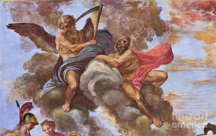 Detail Of The Apotheosis Of Hercules, 1812 Painting By Giuseppe Velasco 