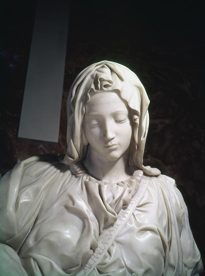 Detail Of The Pieta, 15th Century Photograph by Michelangelo Buonarroti