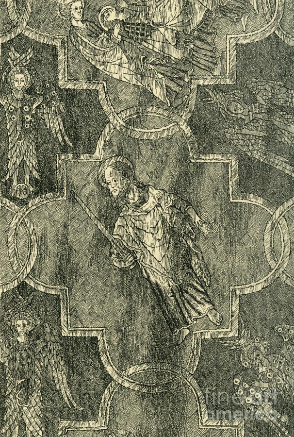 Detail Of The Syon Cope Drawing by Print Collector