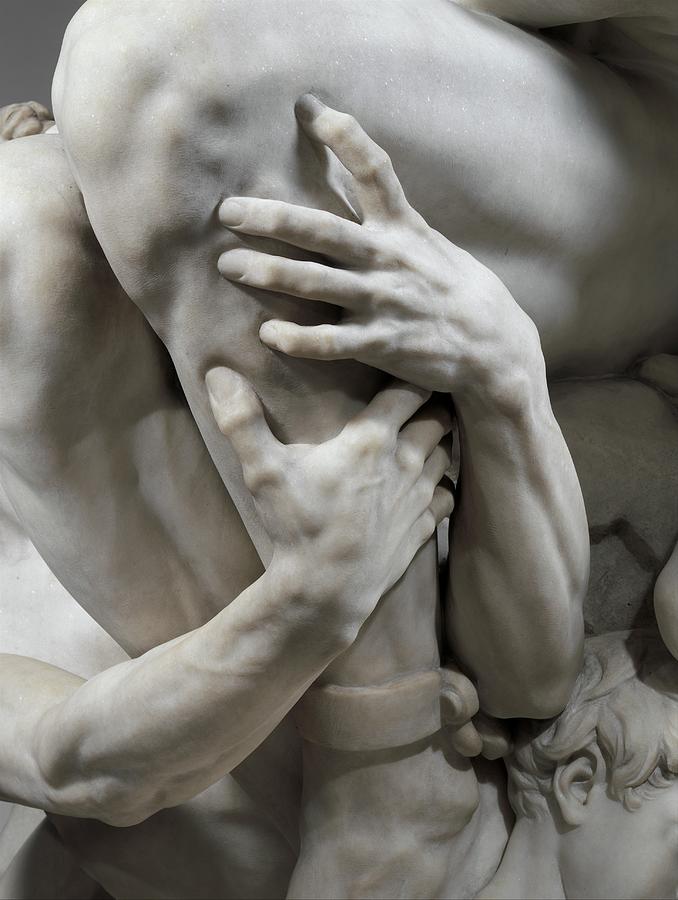 Detail Of Ugolino And His Sons by Carpeaux Sculpture by Jean-baptiste Carpeaux