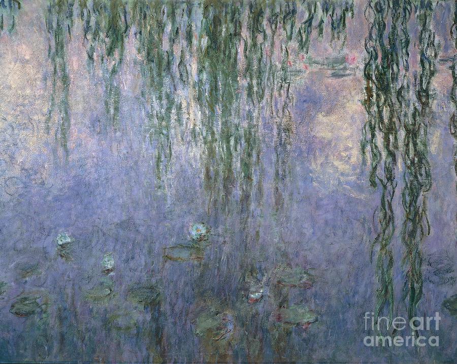 Detail Of Water Lilies By Claude Monet Painting by Claude Monet