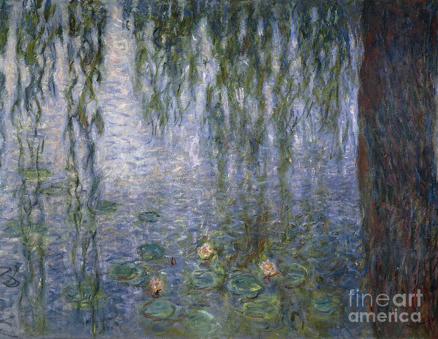 Detail Of Water Lilies, Monet Painting by Claude Monet