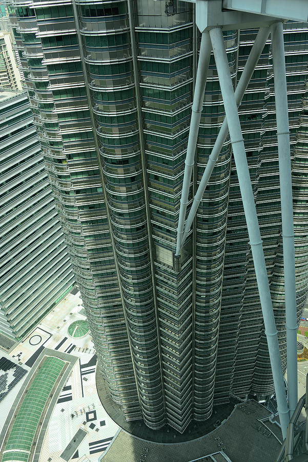 Detailed View Of The Petronas Towers, Kuala Lumpur, Malaysia From A High Altitude Photograph by Torsten Rathjen
