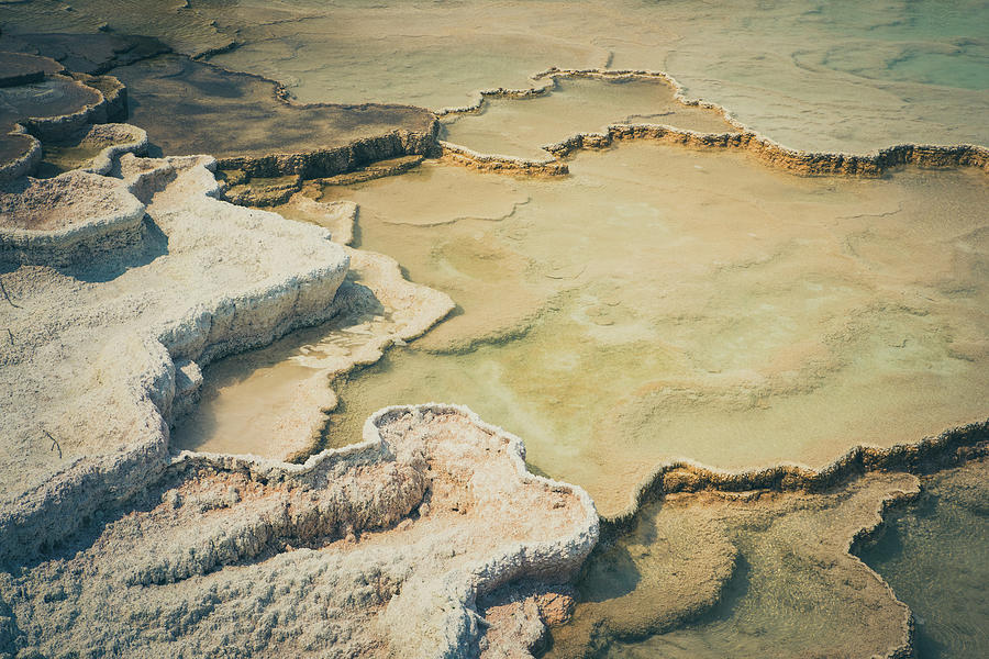 Detal Of Calcium Carbonate In Mammoth Hot Springs Photograph by Cavan Images Detal Of Calcium Carbonate In Mammoth Hot Springs Photograph by Cavan Images