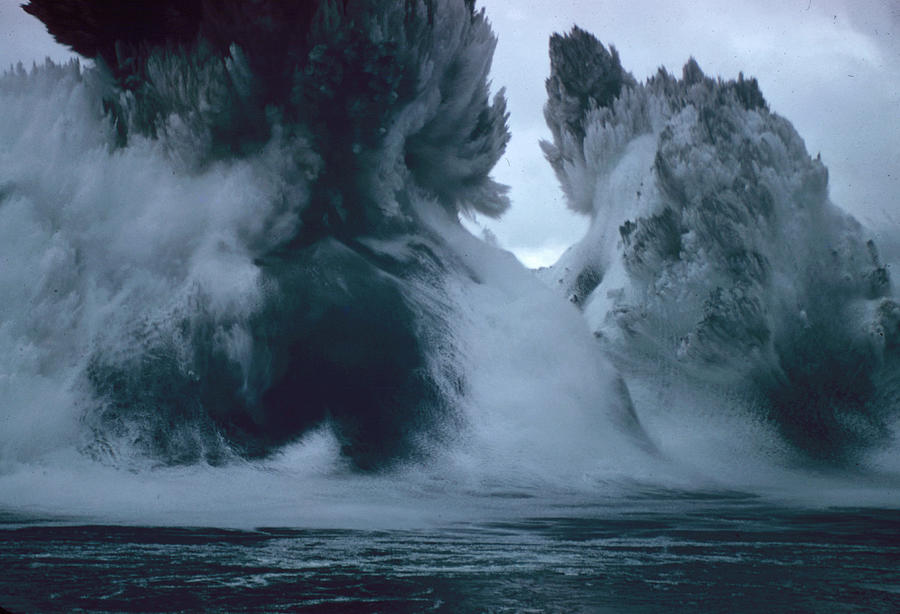 Transportation Photograph - Detonation Of Ripple Rock by Nat Farbman