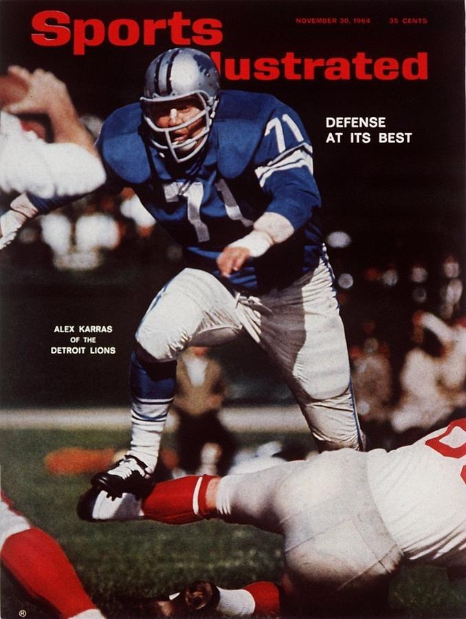 Detroit Lions Alex Karras... Sports Illustrated Cover Photograph by Sports Illustrated
