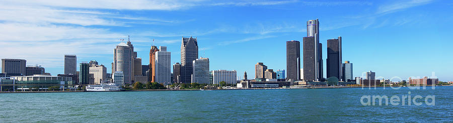 Detroit Photograph - Detroit Panorama by Mark Williamson/science Photo Library