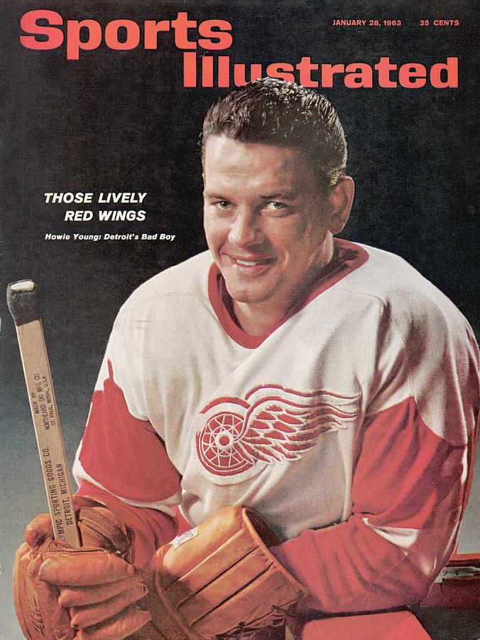 Detroit Red Wings Howie Young Sports Illustrated Cover Photograph by Sports Illustrated