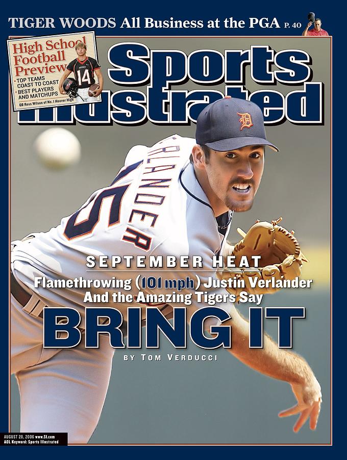 Detroit Tigers Justin Verlander... Sports Illustrated Cover Photograph by Sports Illustrated