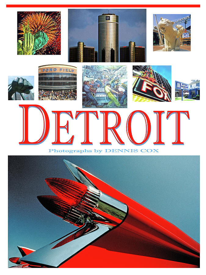 Detroit Travel Poster Photograph