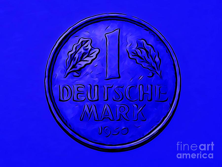 Deutsche Mark Blue Photograph by Joseph Baril