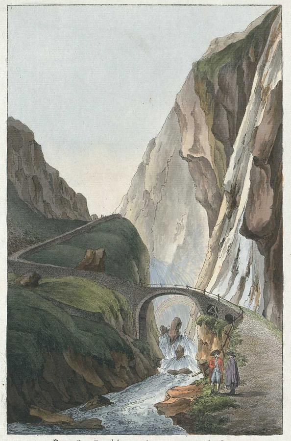 Devils Bridge, On Mount St. Gotthardt, Canton Ury Painting