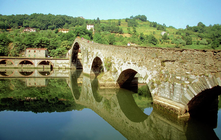 Devils Bridge Over A Canal, Bagni Di Photograph by Medioimages/photodisc