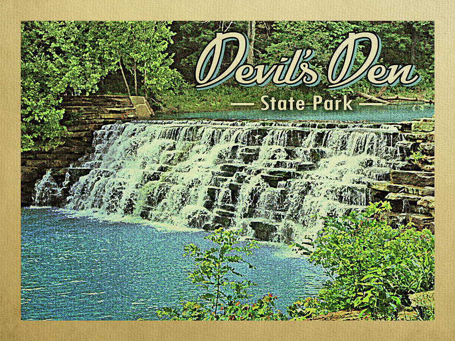 Devils Den State Park Digital Art by Flo Karp