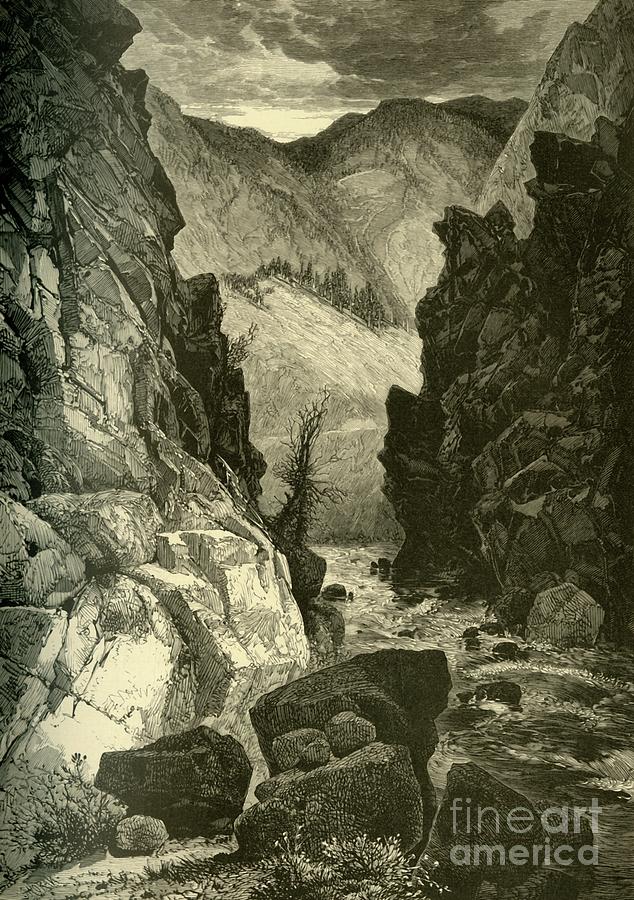Devils Gate Drawing by Print Collector