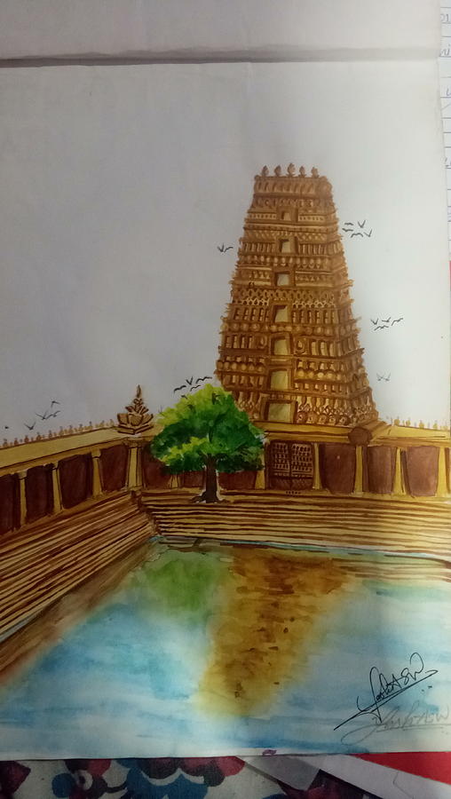 Devotional pilgrimage to tirupati by yash Painting by Yash Nyaynirgune ...