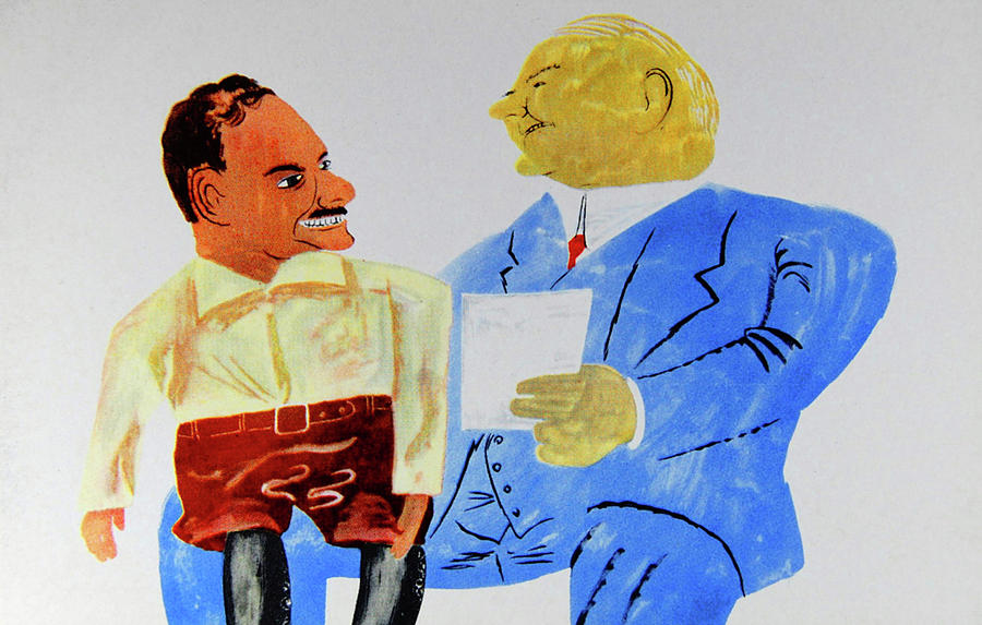Dewey Painting - Dewey and Hoover by Ben Shahn