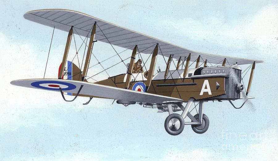 Dh9a Light Bomber Aircraft Painting by John Keay