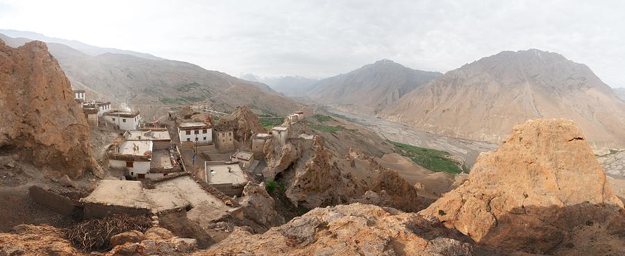 Mountain Photograph - Dhankar Village On A High Cliff by Ivan Kmit