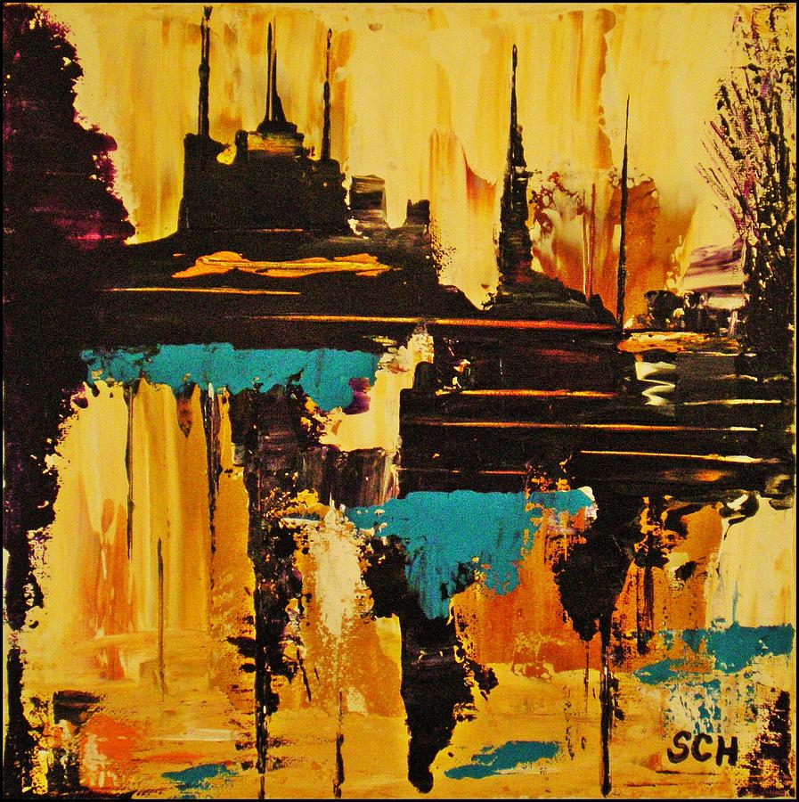 Abstract Painting - Dharma In The Desert by Scott Haley Abstract Painting - Dharma In The Desert by Scott Haley