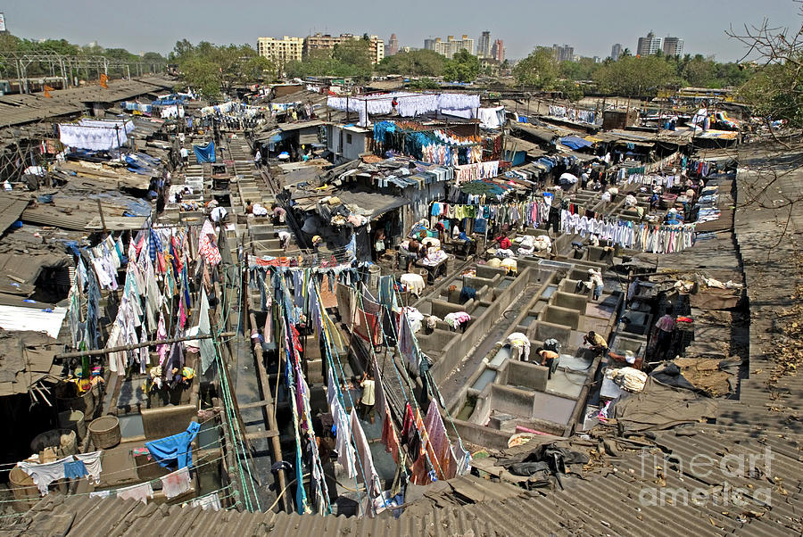 Dhobis Washing Clothes Photograph by Tony Camacho/science Photo Library