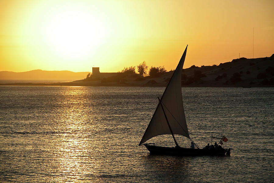Dhow At Sunset Photograph by Wldavies