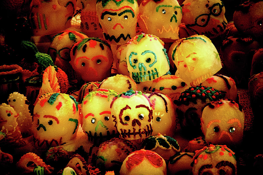 Dia de los Muertos Candy skulls Photograph by Tatiana Travelways