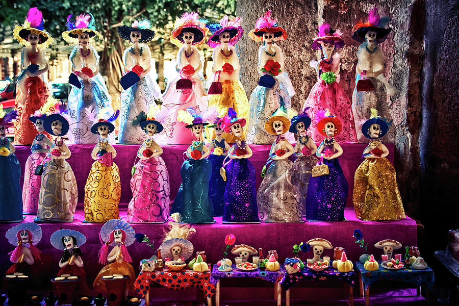 Dia De Los Muertos Spooky Candy Catrinas Photograph by Tatiana Travelways