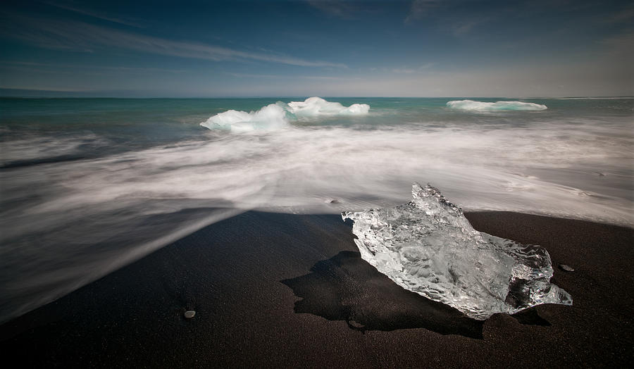 Winter Photograph - Diamond Beach by Raymond Hoffmann