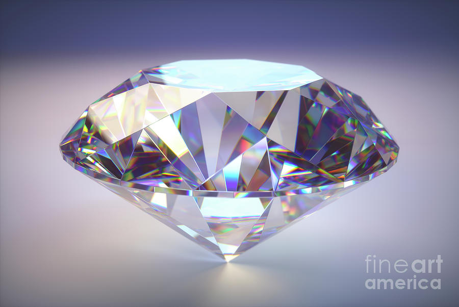 Diamond Gemstone Photograph by Ktsdesign/science Photo Library