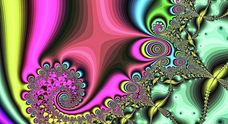 Diamond Tail Spiral Pinkish Digital Art by Don Northup