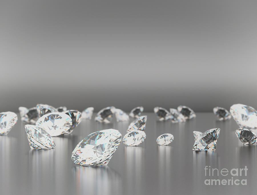 Diamonds Photograph by Jesper Klausen / Science Photo Library