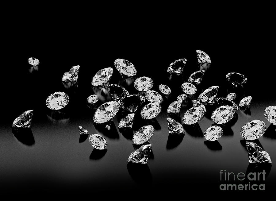 Diamonds Photograph by Jesper Klausen/science Photo Library