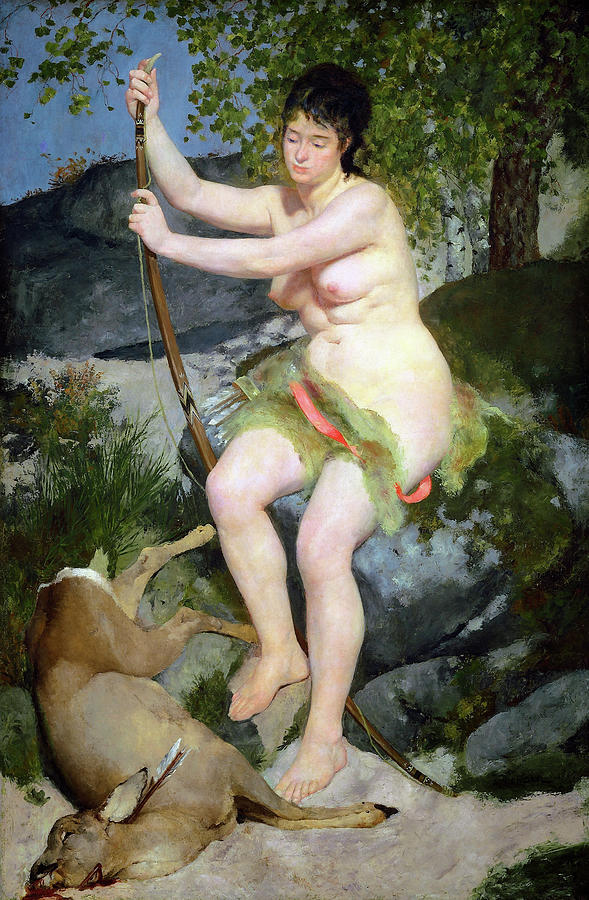 Paris Painting - Diana as a huntress - Digital Remastered Edition by Pierre-Auguste Renoir