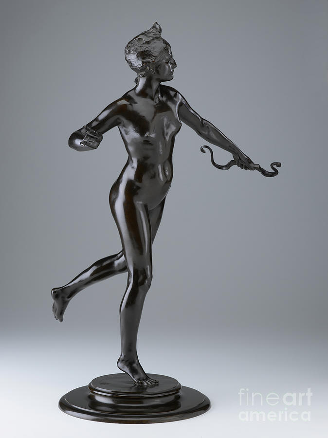 Diana Bronze Sculpture By Frederick William Macmonnies