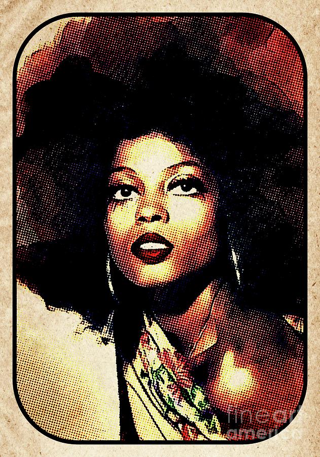Diana Ross, Music Legend Digital Art
