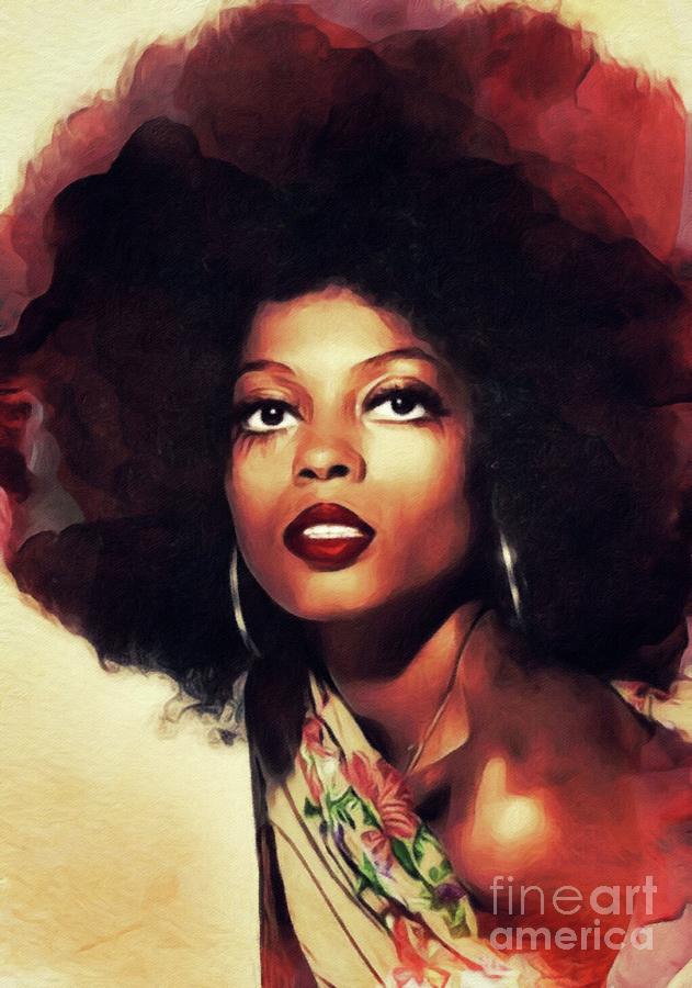 Diana Ross, Singer Painting by Esoterica Art Agency