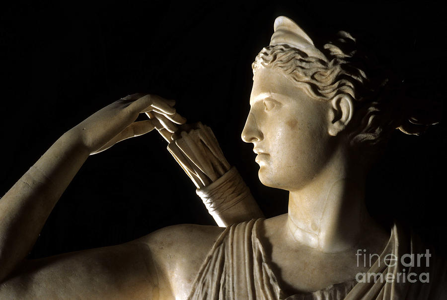 Greek Photograph - Diana The Huntress 4th Century Bc by Greek School