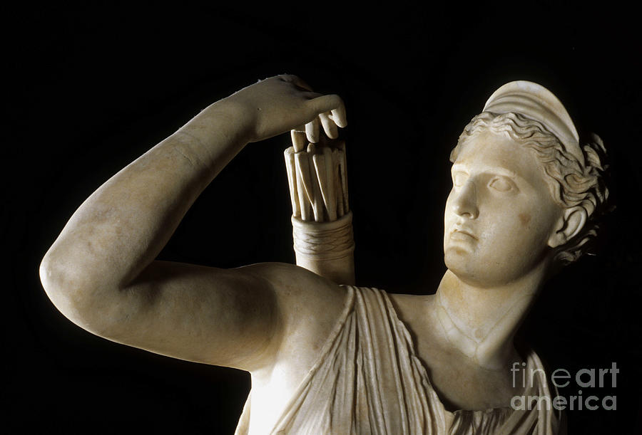 Greek Photograph - Diana The Huntress, 4th Century Bc Hellenistic Period by Greek School