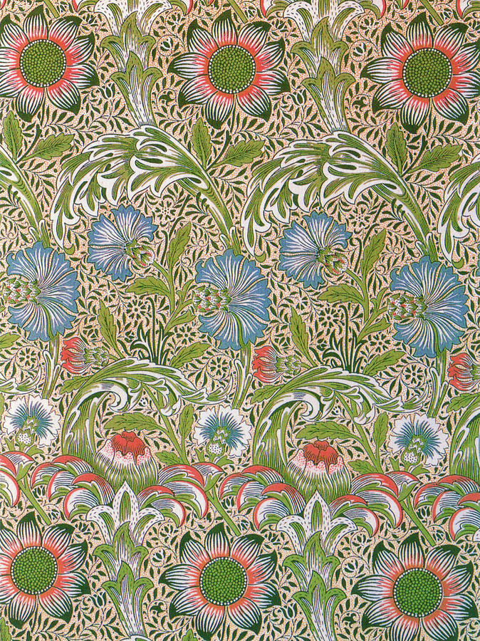 William Morris Painting - Dianthus superbus - Digital Remastered Edition by William Morris