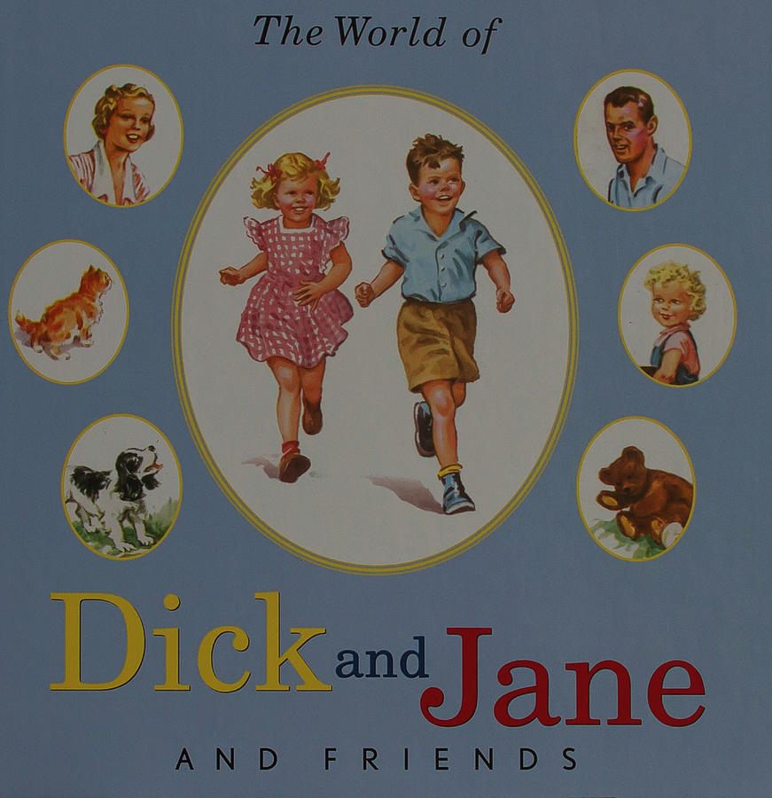 Dick and Jane Vintage Early Reader Photograph by Andrea Callaway