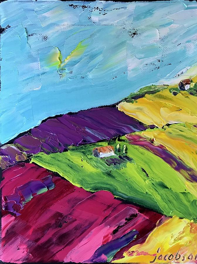 Didis Hills Painting by Carrie Jacobson