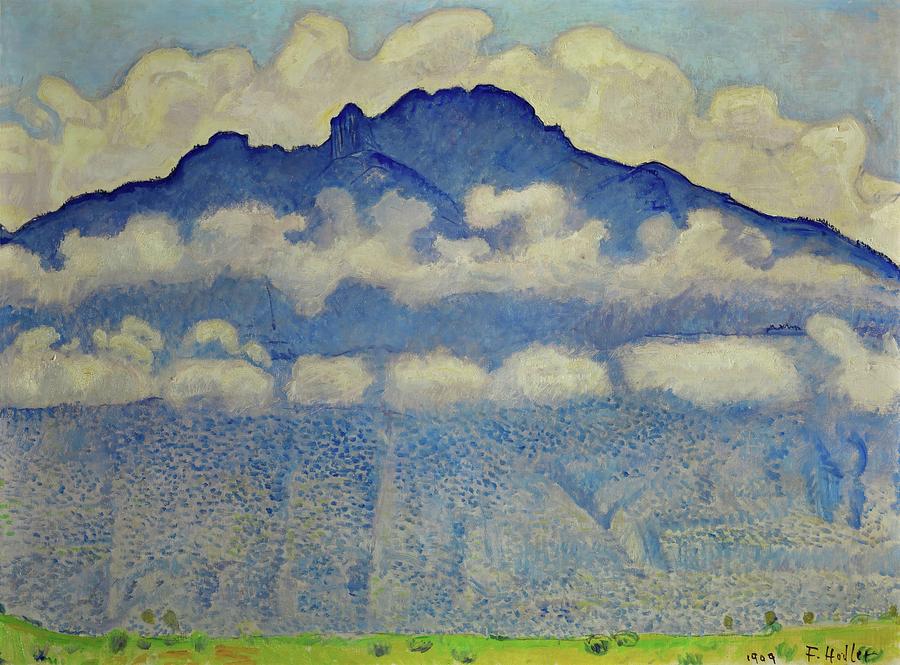 Die Schynige Platte - landscape in the Berne Oberland. 1909 67,5x90,5 cm R.F. 1987-31. Painting by Ferdinand Hodler -1853-1918-