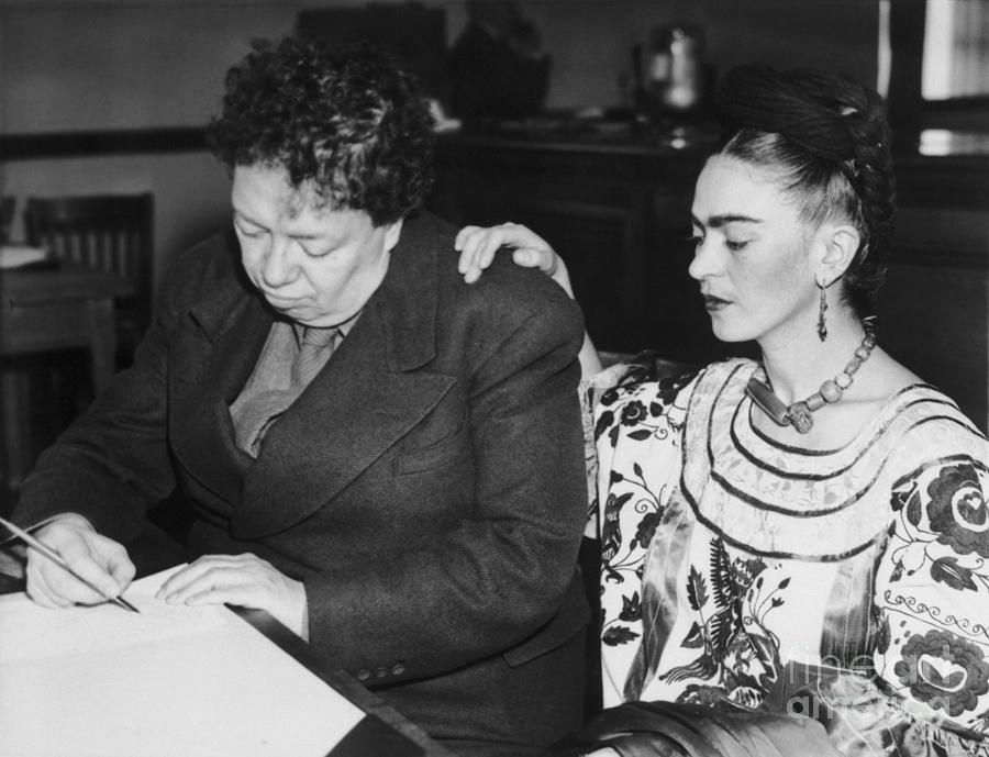 Diego Rivera And Frida Kahlo Getting Photograph by Bettmann