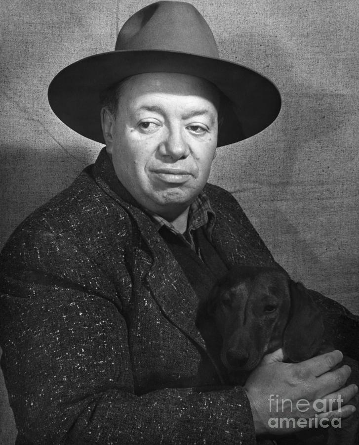 Diego Rivera Holding Dachshund Photograph by Bettmann Diego Rivera Holding Dachshund Photograph by Bettmann