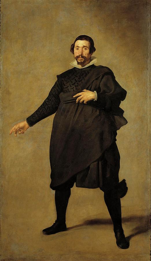 Diego Rodriguez de Silva y Velazquez / The Buffoon, Pablo de Valladolid, ca. 1635, Spanish School. Painting by Diego Velazquez -1599-1660-