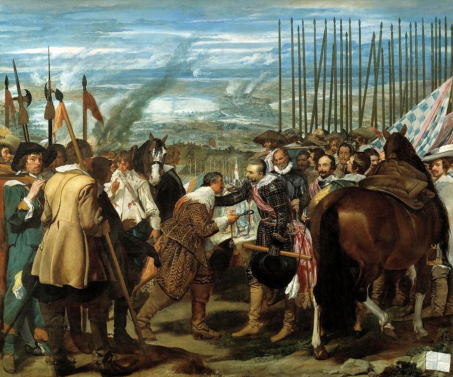 Diego Rodriguez de Silva y Velazquez / The Surrender of Breda or The Lances, 1635, Spanish School. Painting by Diego Velazquez -1599-1660-