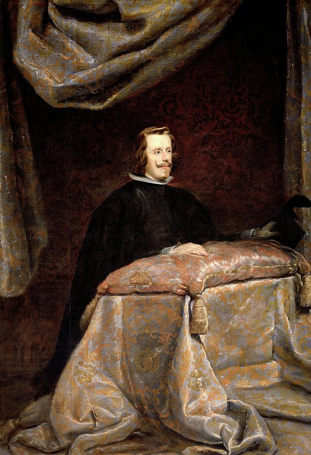 Diego Rodriguez de Silva y Velazquez -Workshop of- / Felipe IV, orante, ca. 1655, Spanish School. Painting by Diego Velazquez -1599-1660- Diego Rodriguez de Silva y Velazquez -Workshop of- / Felipe IV, orante, ca. 1655, Spanish School. Painting by Diego Velazquez -1599-1660-